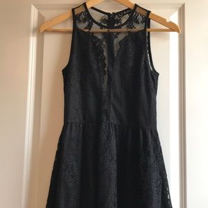 For Love & Lemons black lace dress